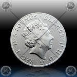 2oz V. BRITANIJA 5 Pounds 2018 "UNICORN of Scotland" UNC